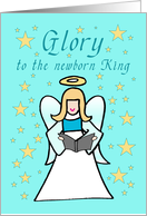 Christmas - Glory to the newborn King card