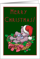 Teddy Bear Christmas card