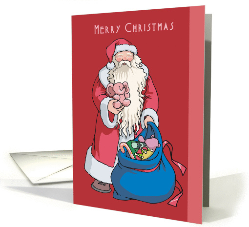 Merry Christmas Santa card (265603)