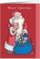 Merry Christmas Santa card