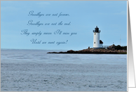 Lighthouse Farewell/Good Bye card