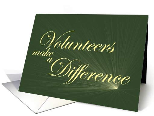 Volunteers Make a Difference card (301704)