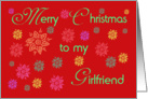 Merry Christmas to my Girlfriend! card