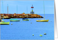 Sailboats - Gloucester, Massachusetts card