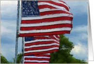 America Flag card