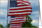 Welcome Home America Flag card