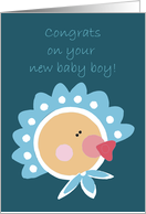 Congrats on Your New Baby Boy card