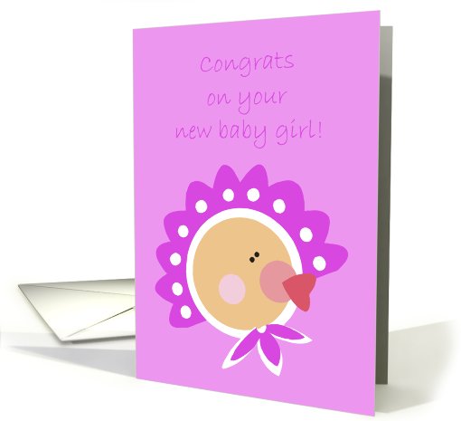 Congrats on Your New Baby Girl! card (466553)
