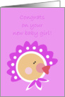 Congrats on Your New Baby Girl! card
