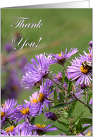 Thank You Volunteer - Purple Flowers card