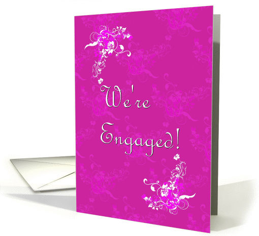 Engagement Announcement - Pink card (603228)