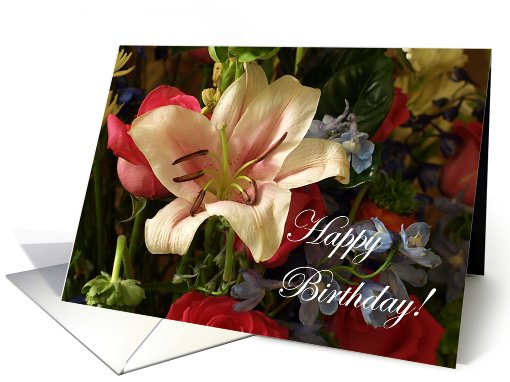 Happy Birthday - Floral card (604362)