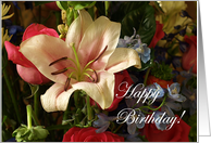 Happy Birthday - Floral card