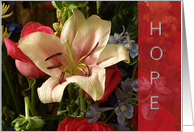 Encouragement - Hope - Floral card