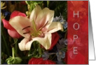 Encouragement - Hope - Floral card