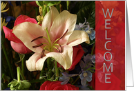 New Client Welcome - Floral card