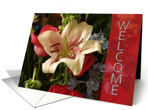 Welcome Home - Floral card (604460)