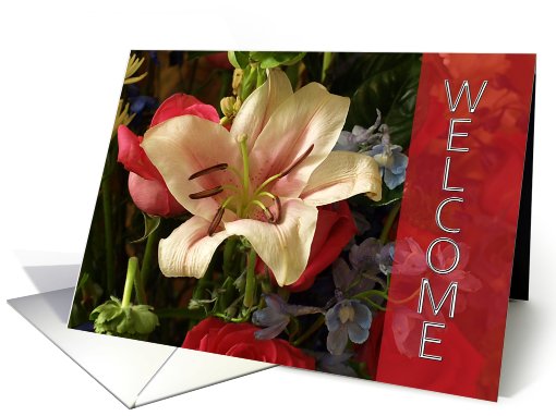 Welcome to the Family - Floral card (604475)