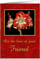 Sympathy - Friend card