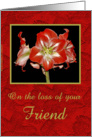 Sympathy - Friend card