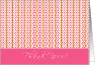 Thank You! Pink Fractal card