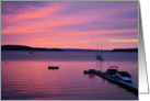 Sunset - Lake Champlain card