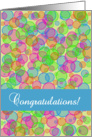 Congratulations - Colorful card