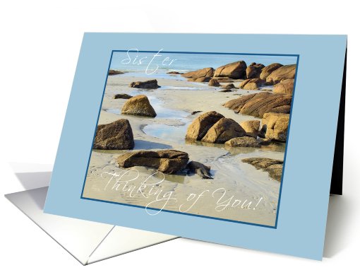 Sister Thinking of You- Beach card (635598)