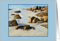 Sister Thinking of You- Beach card