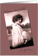 Mom Happy BIrthday - Vintage card