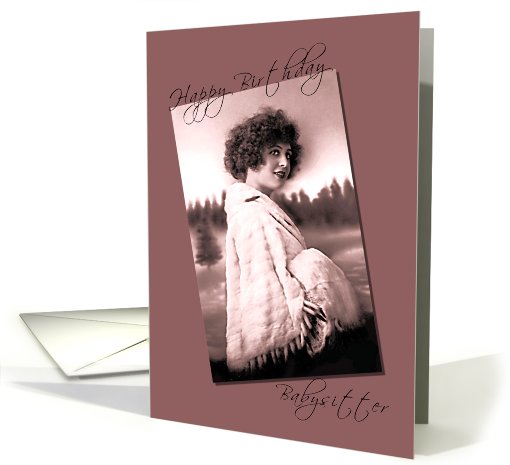 Babysitter Happy BIrthday - Vintage card (641404)