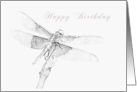 Dragonfly Happy Birthday card