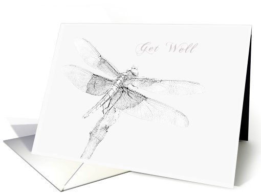 Get Well for Cancer Patient, Dragonfly card (657407)