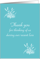 Thank You for Your Sympathy card