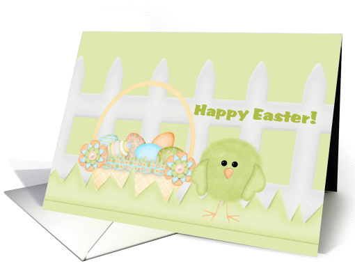 Happy Easter - Green Chick card (776345)