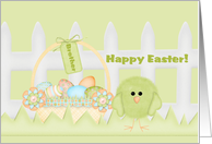 Happy Easter Brother- Green Chick card