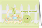 Happy Easter Brother- Green Chick card
