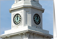 Church Clock Tower - Foxboro, MA card