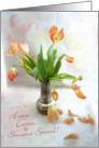 Tulips Still Life for Someone Special Easter Card