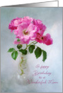 Rose Bouquet Birthday Card for Mom card