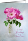 Rose Bouquet Birthday Card for Sister card