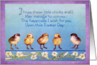 Sweet Baby Chicks Vintage Easter Card