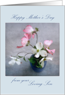 Dogwood Still Life Mother’s Day Card from Loving Son card