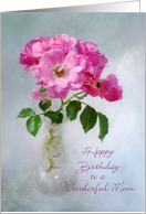 Rose Bouquet Birthday Card for Mom card