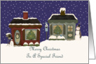 Cottages Special Friend Christmas Card