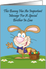 Jelly Beans Humor Brother In Law Easter Card