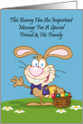 Jelly Beans Humor Friend and His Family Easter Card