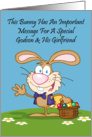 Jelly Beans Humor Godson and His Girlfriend Card