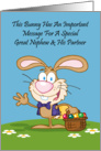 Jelly Beans Humor Great Nephew and His Partner Card