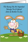 Jelly Beans Humor Sister and Brother In Law Easter Card